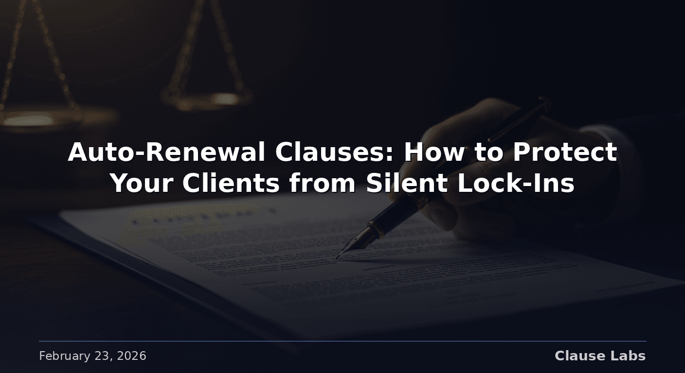 Featured image for: auto renewal clause contract