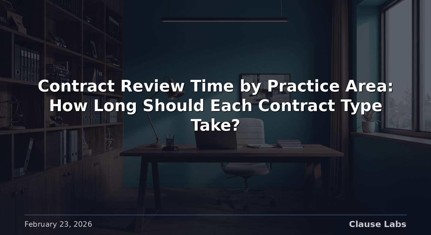 Featured image for: contract review time by type