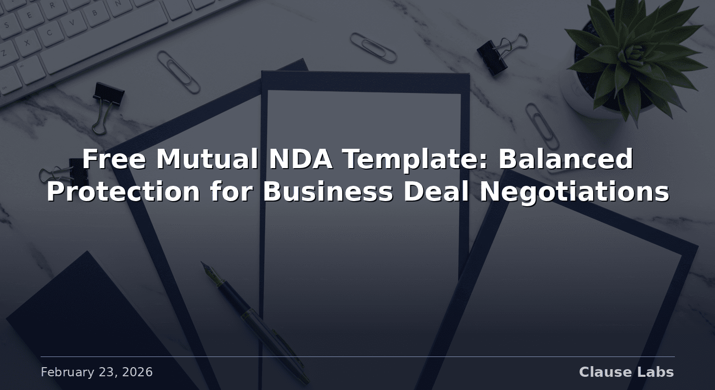 Featured image for: free mutual nda template