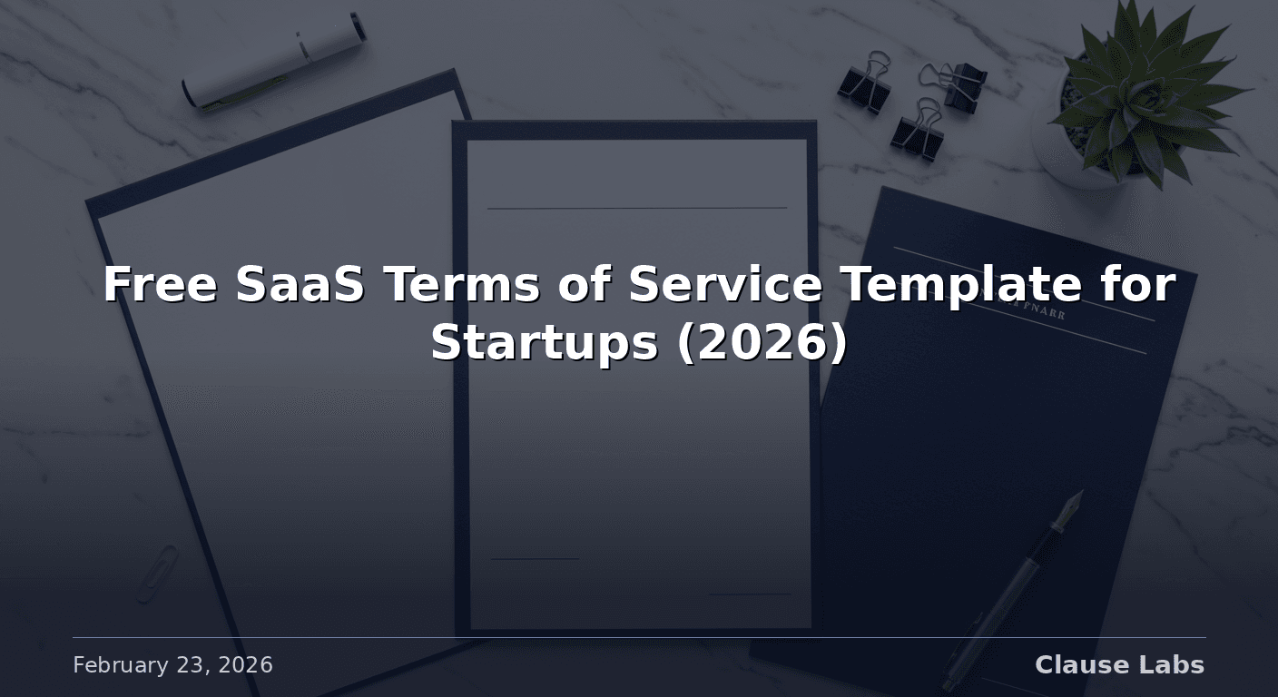 Featured image for: free saas tos template