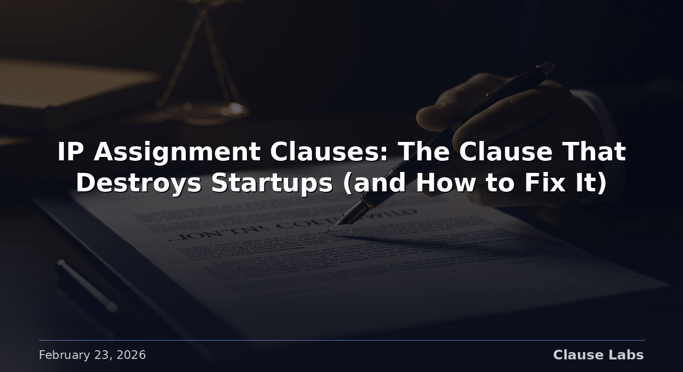 Featured image for: ip assignment clause startup