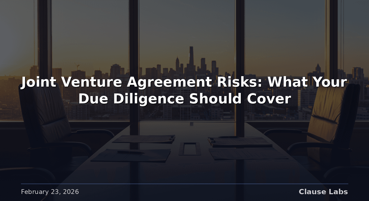Featured image for: joint venture agreement risks