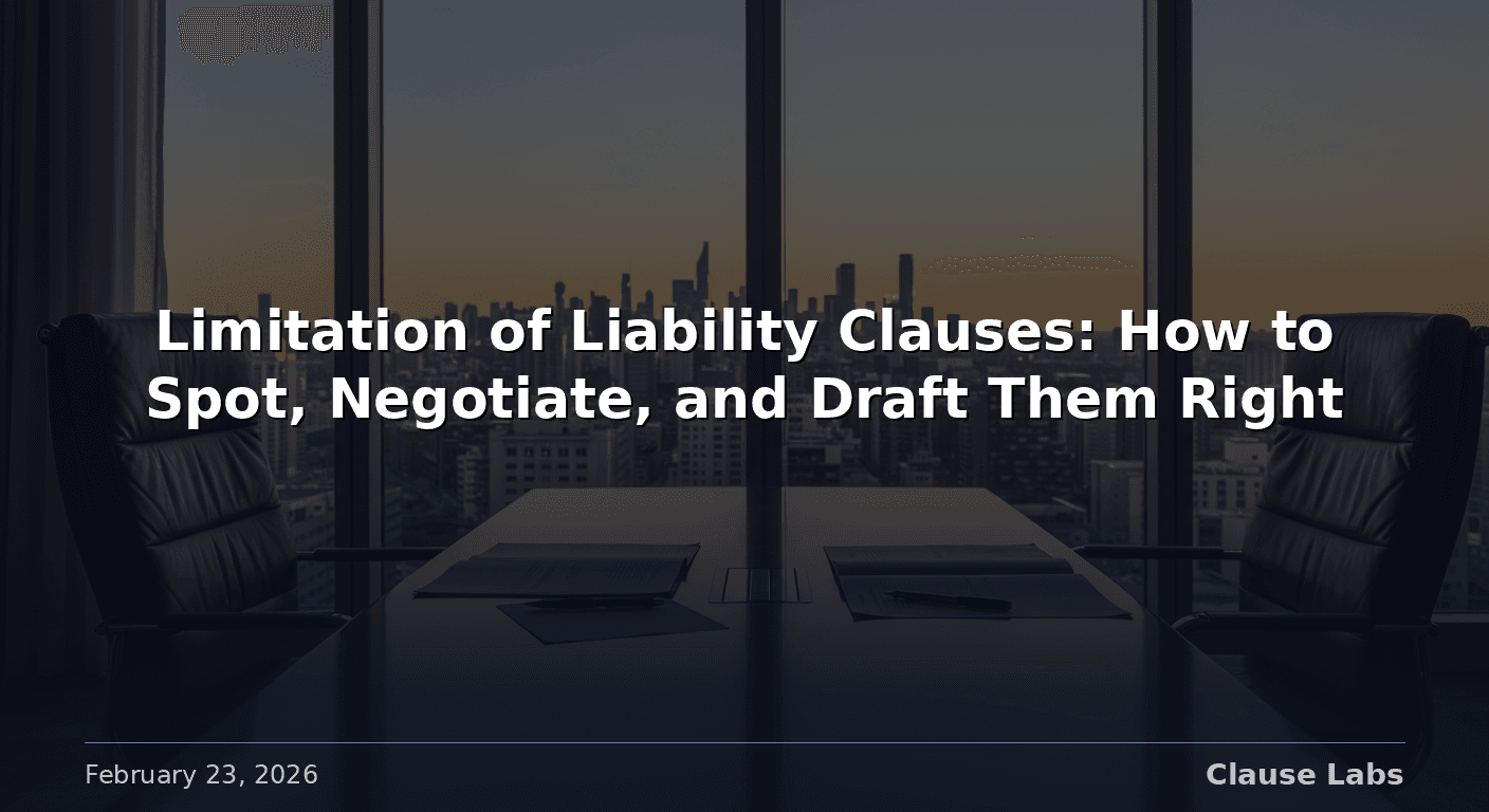 Featured image for: limitation of liability clause