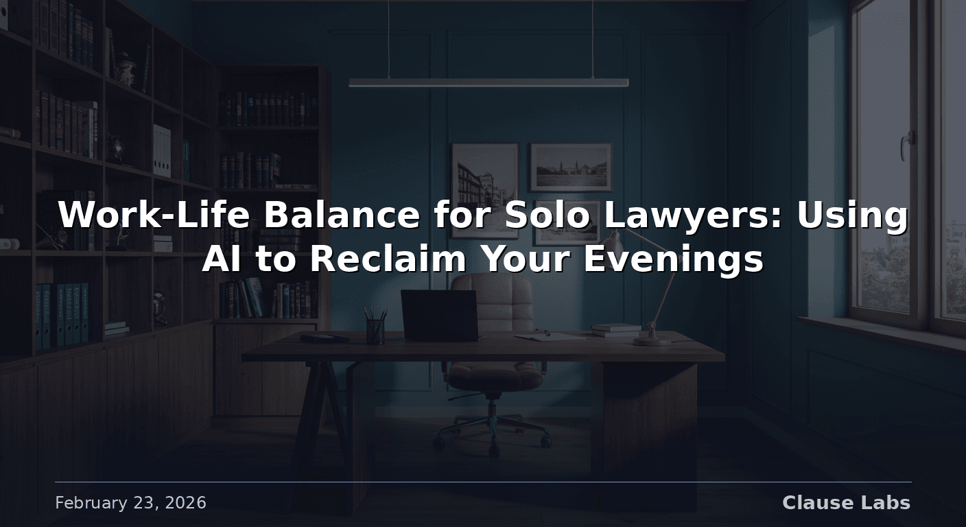 Featured image for: solo lawyer work life balance