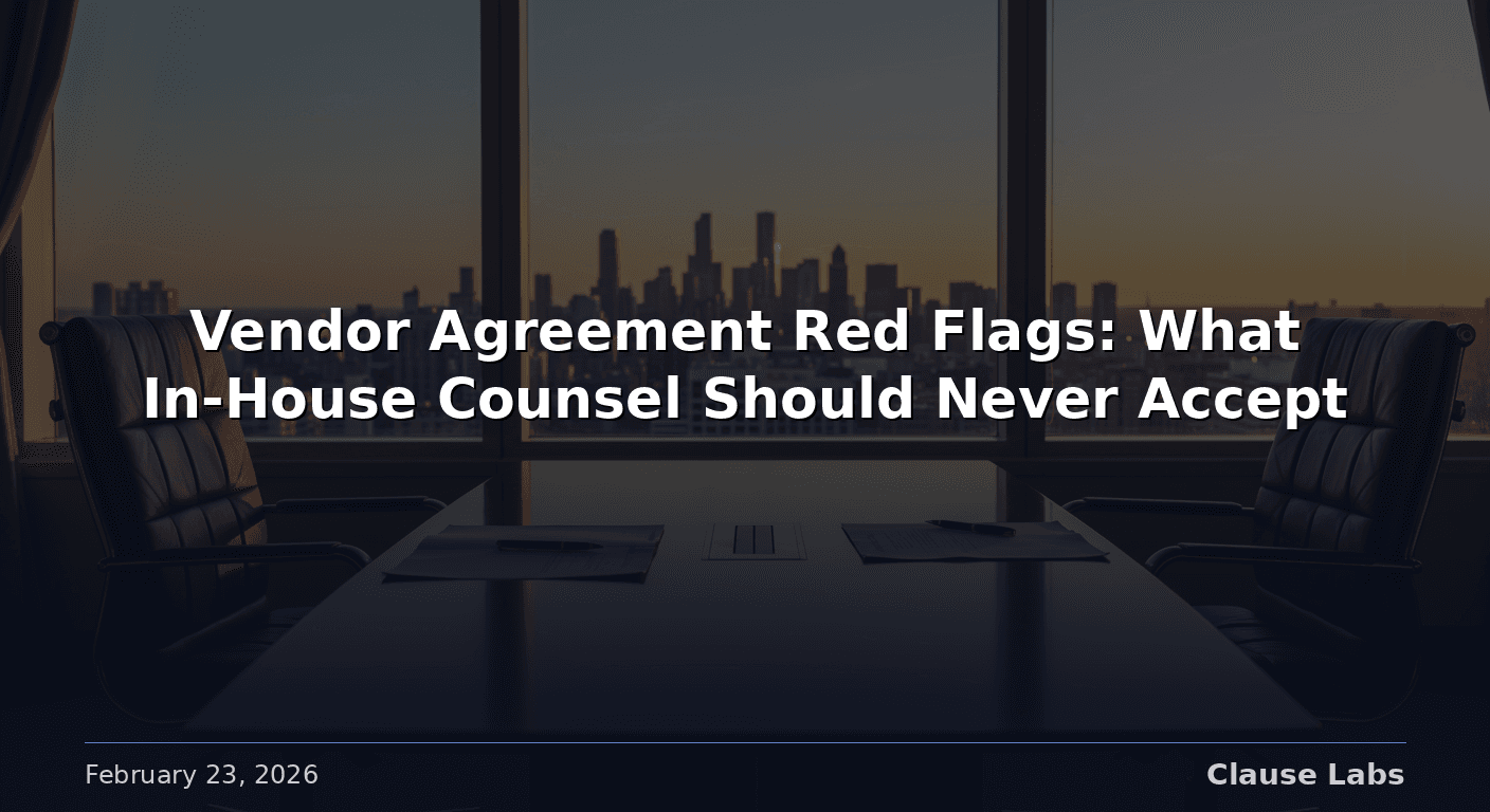 Featured image for: vendor agreement red flags