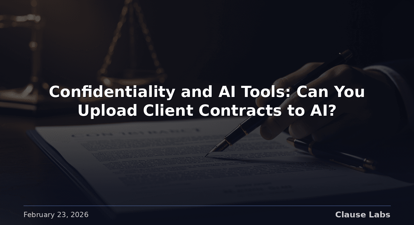 Featured image for: client confidentiality ai contract tools