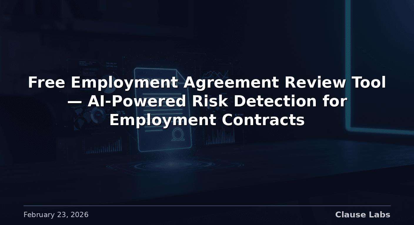 Featured image for: free employment agreement review tool