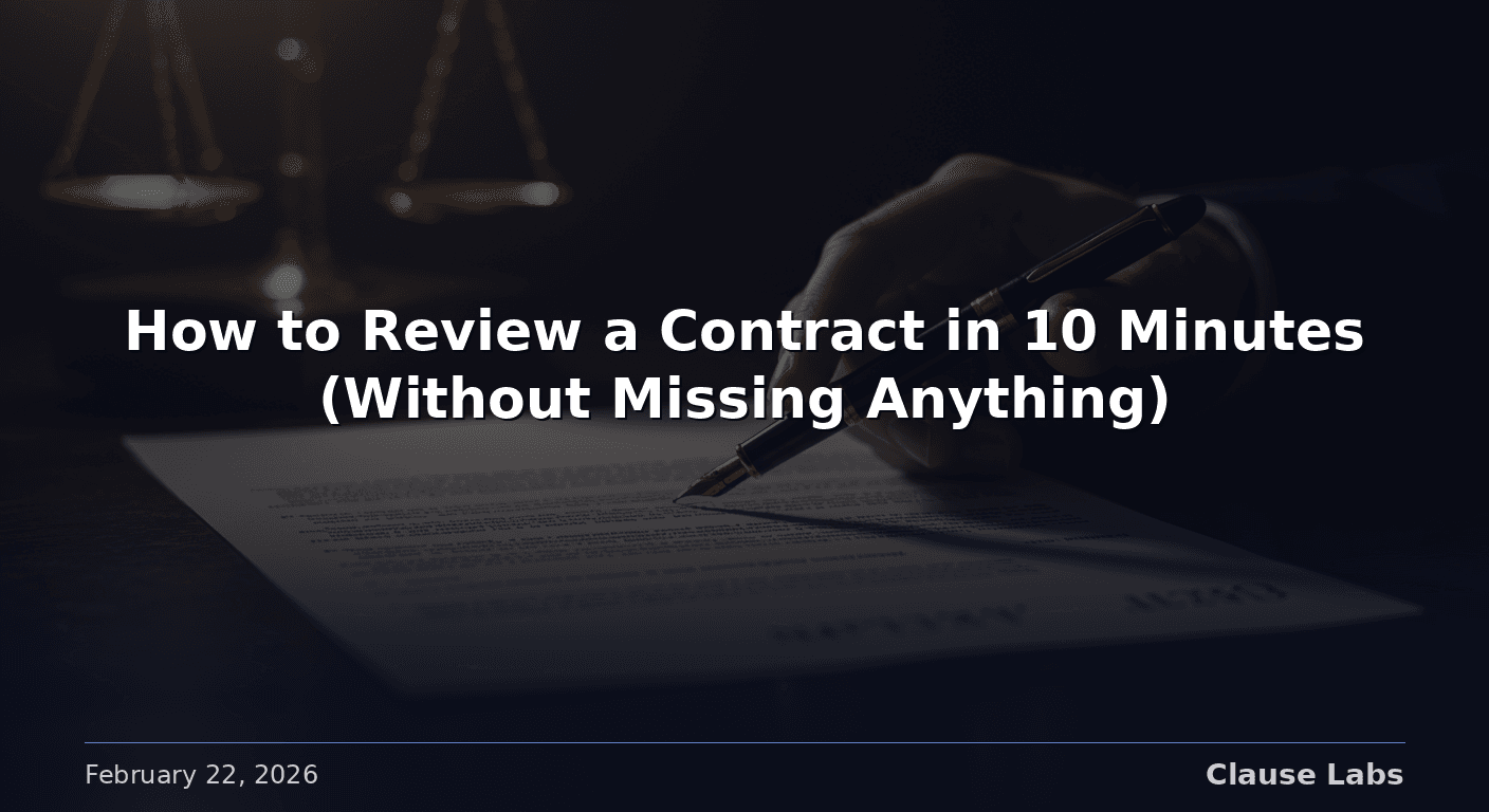 Featured image for: how to review contract 10 minutes
