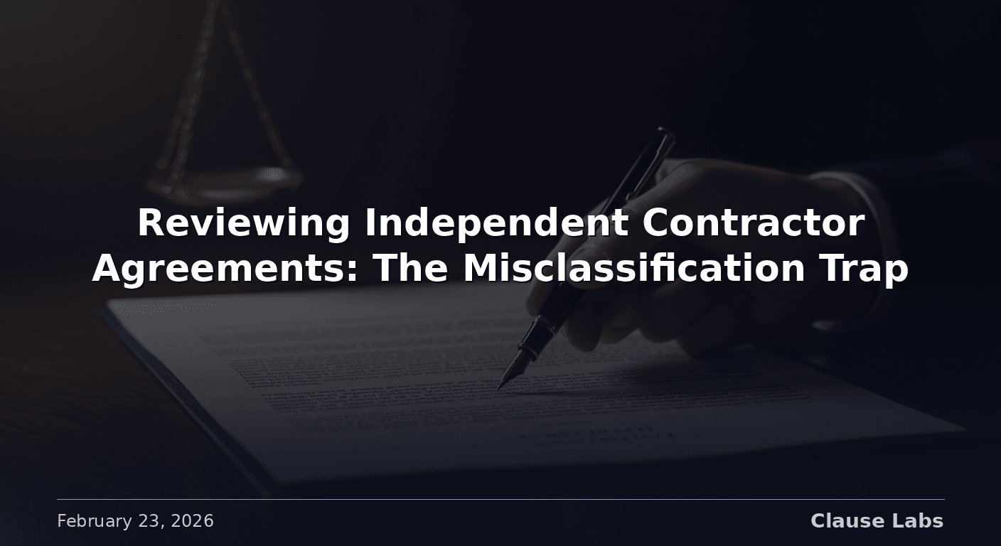Featured image for: independent contractor agreement review