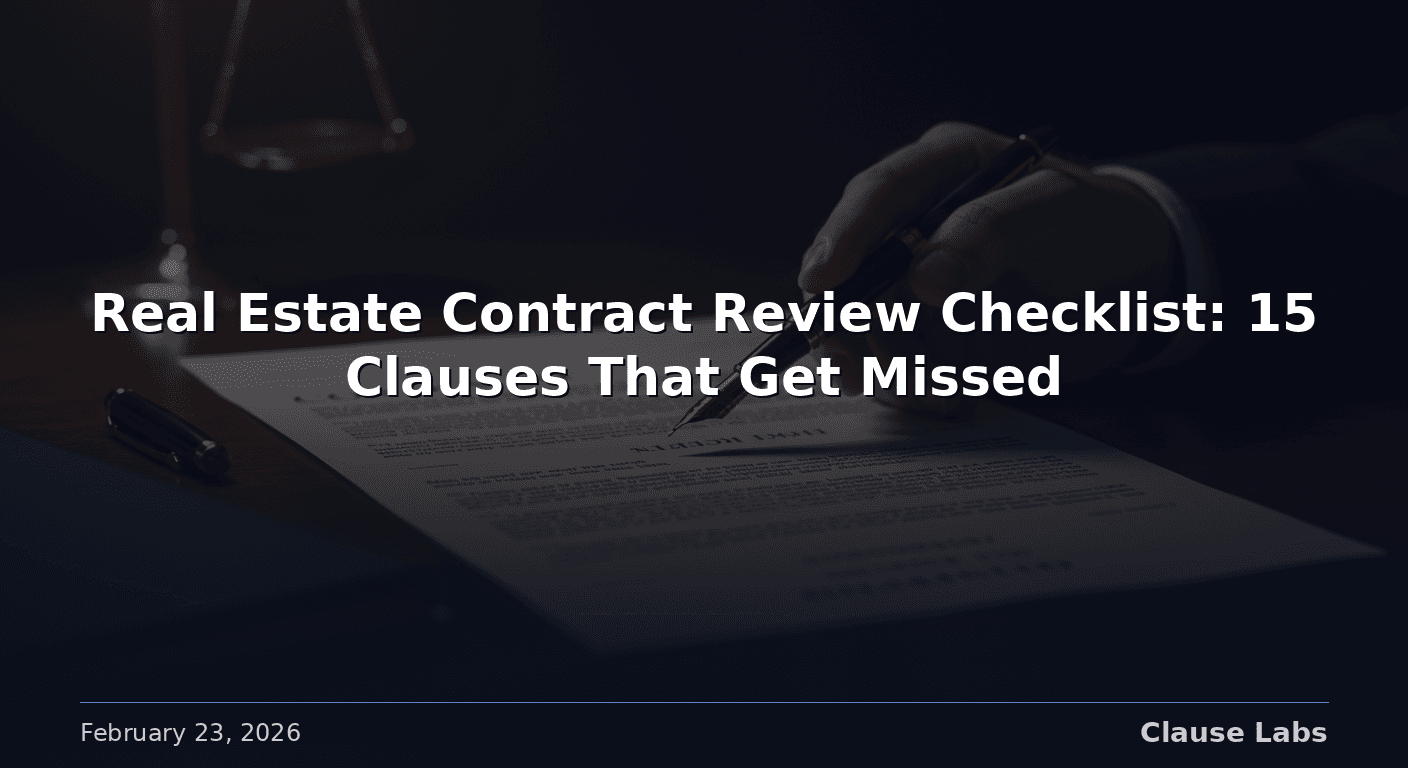 Featured image for: real estate contract review checklist