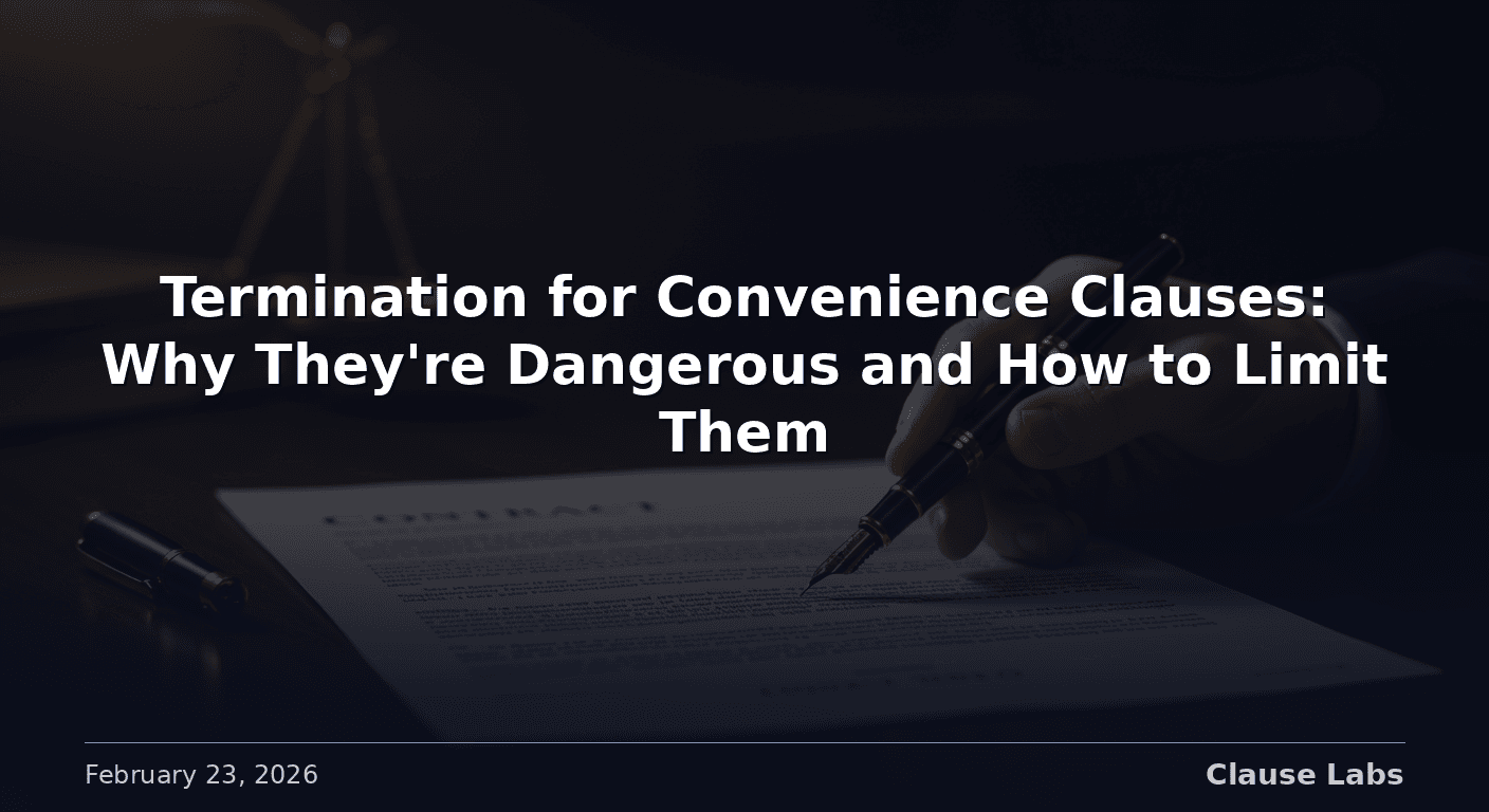 Featured image for: termination for convenience clause